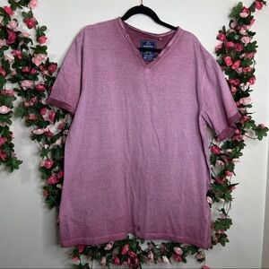 NWT Sublime Apparel Men’s Pink V-Neck T-shirt 2XL